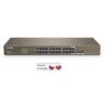 Tenda TEG1024F 24x Gigabit s SFP, 22x RJ45 + 2x SFP / RJ45, Fanless - bez ventilátorů, Rack , 6kV