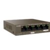 Tenda TEG1105PD PoE PD Gigabit switch, 1x PoE IN, 4x PoE OUT 802.3af, 5x 1 Gb/s, max. 30W, fanless