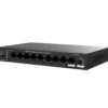 Tenda TEG1110PF-8-120W PoE+ AT switch 8xPoE 802.3af/at + Uplink RJ45 + SFP port, 110W, PoE+, fanless