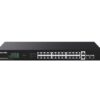 Tenda TEG1128P-24-250W PoE+ Gigabit switch 24x 1Gb/s PoE+ 802.3af/at + 2x SFP + 2x RJ45, 230W, Rack