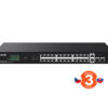 Tenda TEG1128P-24-410W PoE+ Gigabit switch 24x 1Gb/s PoE+ 802.3af/at + 2x SFP + 2x RJ45, 370W, Rack