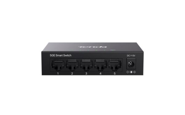 Tenda TEG2205D Websmart L2 cloud managed switch, 5x 10/100/1000 Mbps, Kov, Fanless - bez ventilátorů