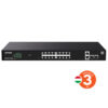 Tenda TEG2220P-16-250W Gigabit Websmart L2 Cloud PoE+ Switch 230W, 16x1Gb/s PoE+, 2xRJ45, 2xSFP,Rack