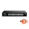 TEG2224D_1_ger Tenda TEG2224D Websmart L2 cloud managed switch, 24x 10/100/1000 Mbps, Kov, Fanless-bez ventilátorů