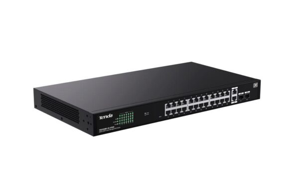 Tenda TEG2228P-24-410W Gigabit PoE+ Websmart L2 Cloud switch 370W, 24x 1Gb/s PoE+,2xRJ45,2xSFP, Rack