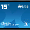 15" iiyama TF1534MC-B7X: TN, XGA, capacitive, 10P, 370cd/m2, VGA, DP, HDMI, IP65, černý