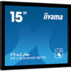 15" iiyama TF1534MC-B7X: TN, XGA, capacitive, 10P, 370cd/m2, VGA, DP, HDMI, IP65, černý