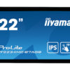 22" iiyama TF2234MC-B7AGB: IPS, FullHD, capacitive, 10P, 350cd/m2, VGA, HDMI, DP, IP65, černý