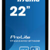 22" iiyama TF2234MC-B7AGB: IPS, FullHD, capacitive, 10P, 350cd/m2, VGA, HDMI, DP, IP65, černý