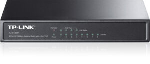 TL-SF1008PUN4.0-A-D TP-Link TL-SF1008P 8x10/100 (4xPOE) 66W Desktop kovový CCTV Switch