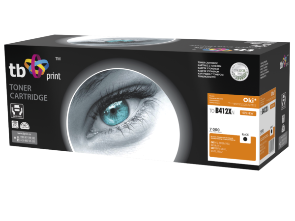 Toner TB kompat. s OKI B412/B432, Black, new 412XN