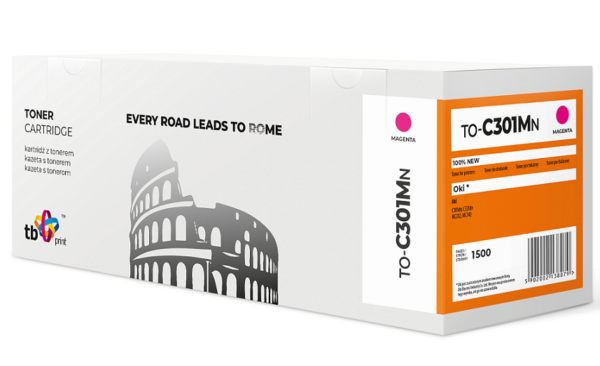 TO-C301MN_s Toner TB kompatibilní s OKI C301 TO-C301MN MA