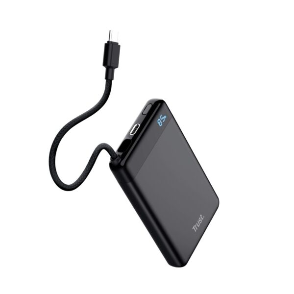 TRUST-Fiera-25880b TRUST FIERA 10.000 POWERBANK FIXED CABLE