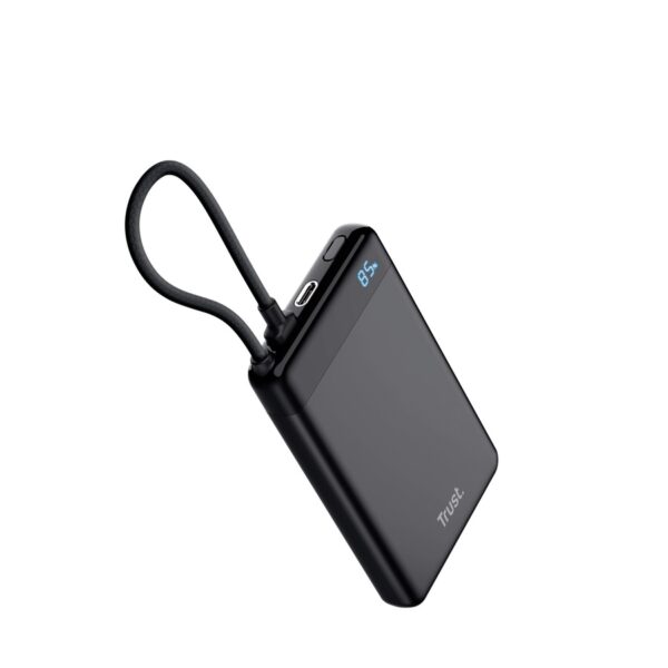 TRUST-Fiera-25880c TRUST FIERA 10.000 POWERBANK FIXED CABLE