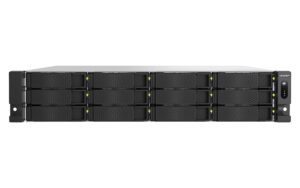 TS-h1277AXU-RP_Front_s QNAP TS-h1277AXU-RP-R7-32G (Ryzen Pro 5,3GHz, ZFS, 32GB DDR5 RAM, 12x SATA, 2x 2,5GbE, 2x 10GbE)