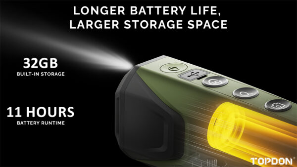 TS004_1000_03 TOPDON termovizní monokulár TS004/dosah 410m/OLED 1024x768/5000mAh/50Hz/IP67