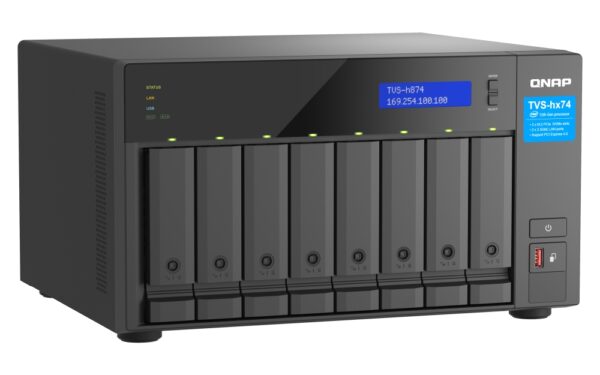 QNAP TVS-h874-i7-32G (12core (i7), ZFS, 32GB RAM, 8x SATA, 2x M.2 NVMe, 2x PCIe, 2x 2,5GbE, HDMI 4K)
