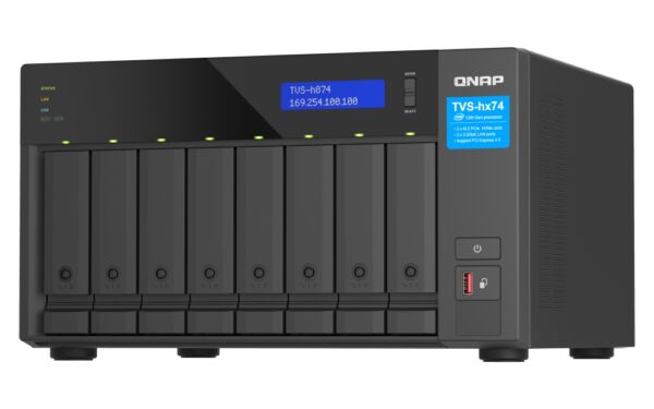 QNAP TVS-h874-i7-32G (12core (i7), ZFS, 32GB RAM, 8x SATA, 2x M.2 NVMe, 2x PCIe, 2x 2,5GbE, HDMI 4K)