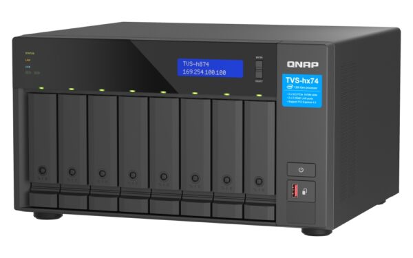 QNAP TVS-h874-i7-32G (12core (i7), ZFS, 32GB RAM, 8x SATA, 2x M.2 NVMe, 2x PCIe, 2x 2,5GbE, HDMI 4K)
