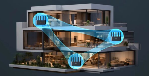 Tenda TX12L Pro AX3000 WiFi 6 Mesh Router, 1x GWAN, 3x GLAN, IPv6, 5x 6dBi, WPA 3, CZ app