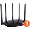 Tenda TX2 Pro AX1500 WiFi6 Router, 1x GWAN, 3x GLAN, IPv6, 5x 6dBi anténa, WPA3, CZ App