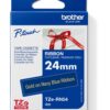 Brother TZE-RN54, zlatá na námoř.modré, 24 mm, textilní páska