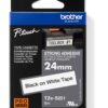 TZE-S251,  bílá/černá, 24mm
