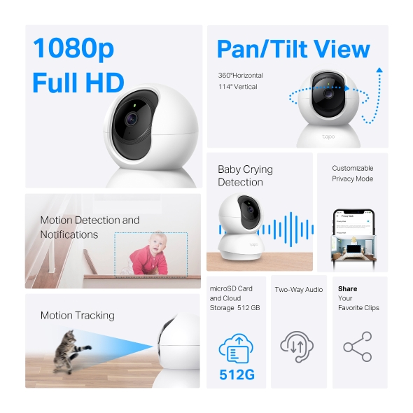 Tapo-C200C_info Tapo C200C Pan/Tilt Home Security Wi-Fi Camera