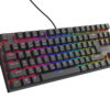 Genesis tichá herní klávesnice THOR 303/TKL/RGB/Outemu Peach/Drátová USB/CZ-SK layout/Černá