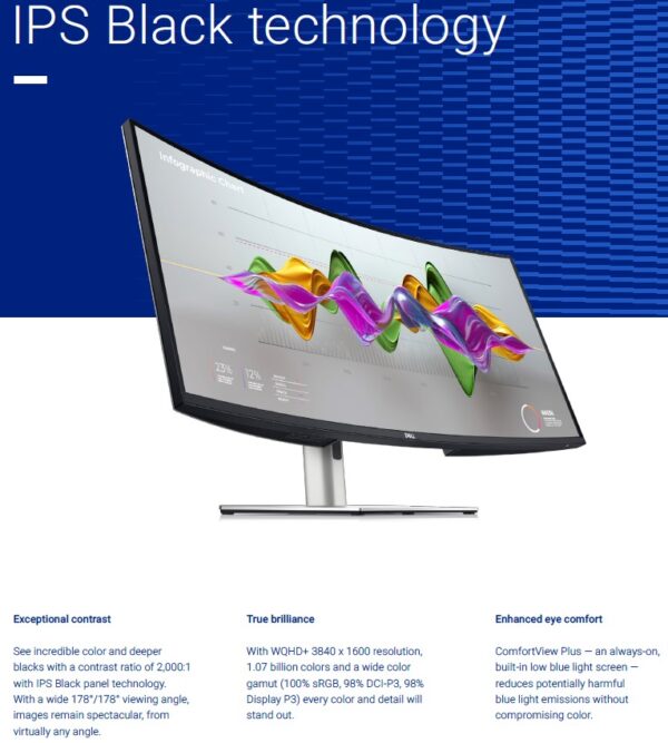 Dell UltraSharp/U3824DW/37,52"/IPS/QHD+/60Hz/8ms/Black/3R