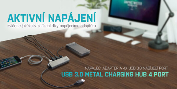 i-tec USB 3.0 Metal Charging HUB 4 Port
