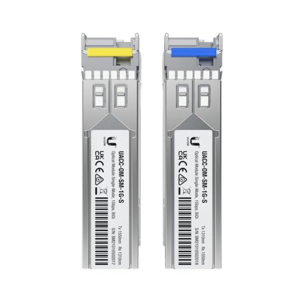 Ubiquiti UACC-OM-SM-1G-S-20 - 1G SFP, SM Module, BiDi, Simplex LC UPC, 20-Pack