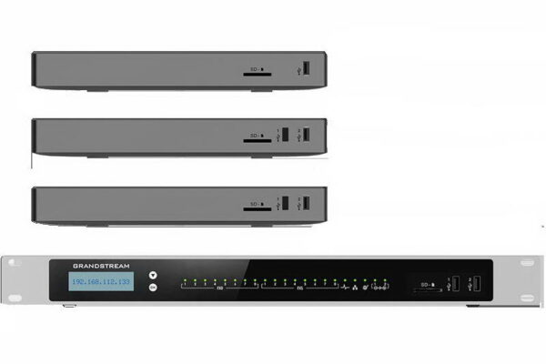 Grandstream UCM6302 Audio VoIP PBX, 500 uživ., 75 soub. hov., audiokonf. 75úč., 2xFXO, 2xFXS port