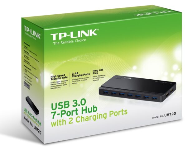 TP-Link 7 ports USB 3.0 Hub + 2 power charge USB ports