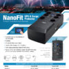 FSP UPS NanoFit 800, 800 VA / 480 W, 2xUSB power, LCD, RJ45, offline