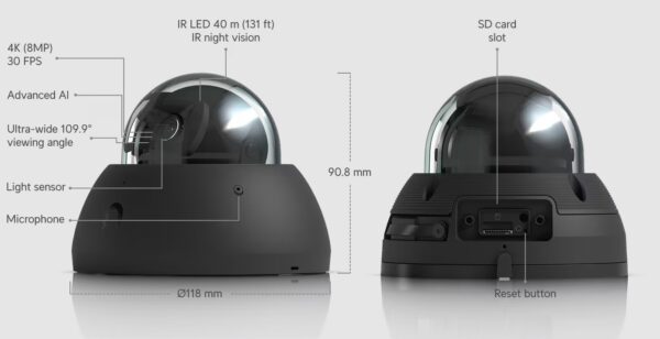 UVC-AI-Dome-B_5 Ubiquiti UVC-AI-Dome-B - UniFi Protect AI Dome black