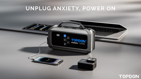 TOPDON Car Jump Starter JumpSurge V2200air/12000mAh/max výstupní proud 2200A/4-150PSI