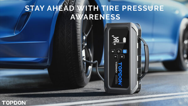 TOPDON Car Jump Starter JumpSurge V2200air/12000mAh/max výstupní proud 2200A/4-150PSI