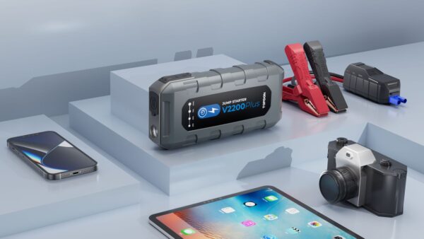 TOPDON V2200Plus/16000mAh/max výstupní proud 2200A/2xUSB-A/USB-C/DC Jack/tester baterie