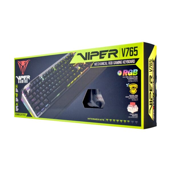 Patriot Viper 765 RGB/Drátová USB/RU layout/Černá-stříbrná