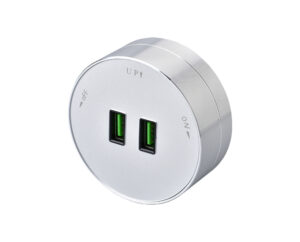 Zásuvkový modul Viking A50S, stříbrná/výstupy - 1xUSB-A/výkon až 2500W/230V,16A,50Hz