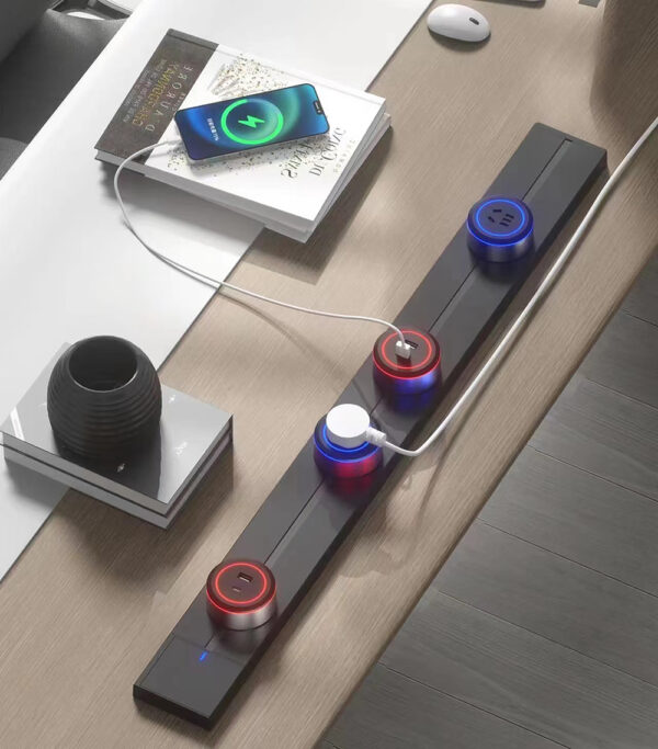 Zásuvkový modul Viking A50S, stříbrná/výstupy - 1xUSB-A/výkon až 2500W/230V,16A,50Hz