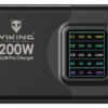 VCH200PD1_s-1 Viking USB GaN charger 200W PD PRO/síťový adaptér/Output:3xUSB-C,2xUSB-A/Rychlo nabíjení/