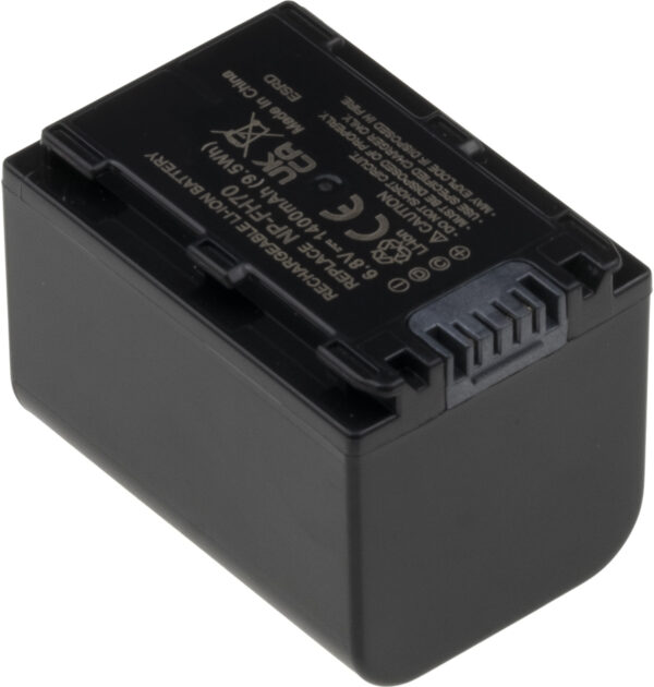 Baterie T6 Power Sony NP-FH70, 1400mAh, 9,5Wh, šedá