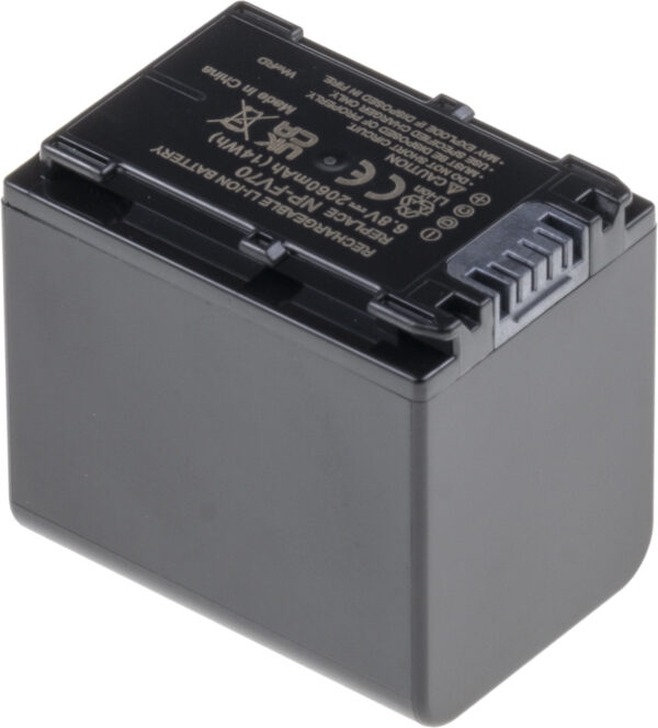 Baterie T6 Power Sony NP-FV70, 2060mAh, 14Wh, šedá