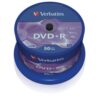 VERBATIM DVD+R(50-Pack),Spindl/MattSlvr/16x/4.7GB