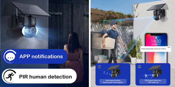 Solární HD kamera Viking HDs01 4G/12000mAh/barevné noční vidění/IP66/aplikace/notifikace