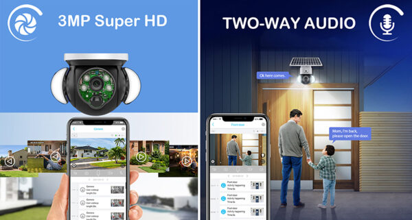 Solární HD kamera Viking HDs01 4G/12000mAh/barevné noční vidění/IP66/aplikace/notifikace