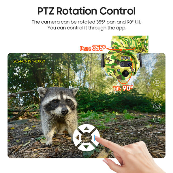 Solární kamera Viking HDs04 4G šedá/2304x1296/PIR detekce/pohybový senzor/7800mAh