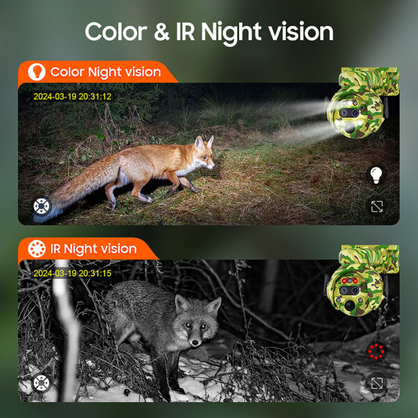 Solární kamera Viking HDs04 4G šedá/2304x1296/PIR detekce/pohybový senzor/7800mAh